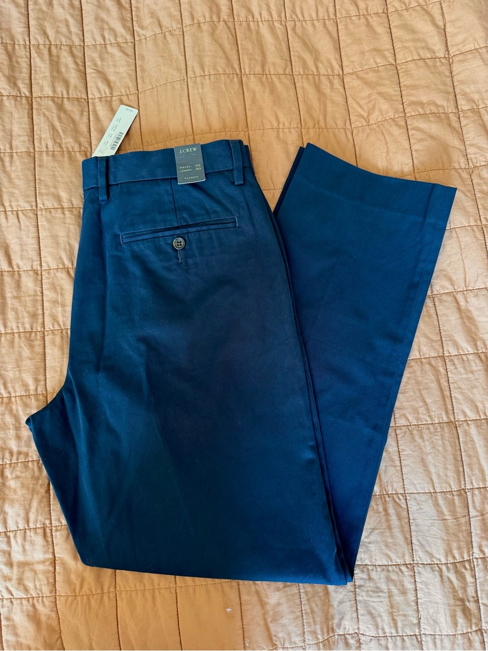 J. Crew NWT Men Bowery Classic Navy Blue Pants